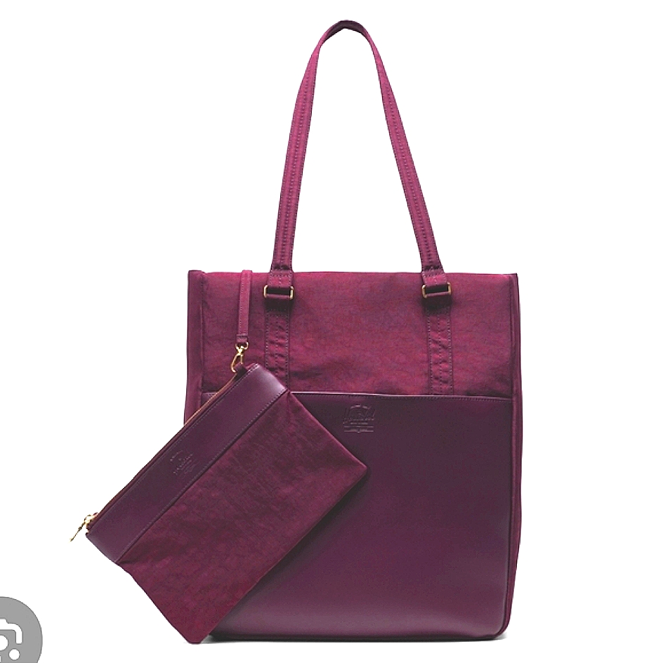 2-Piece Herschel Supply Company Orion Tote - Deep Purple, Large